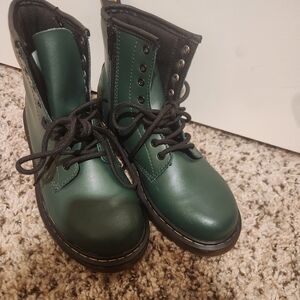 Kids Doc Martens  Forest Green Boots